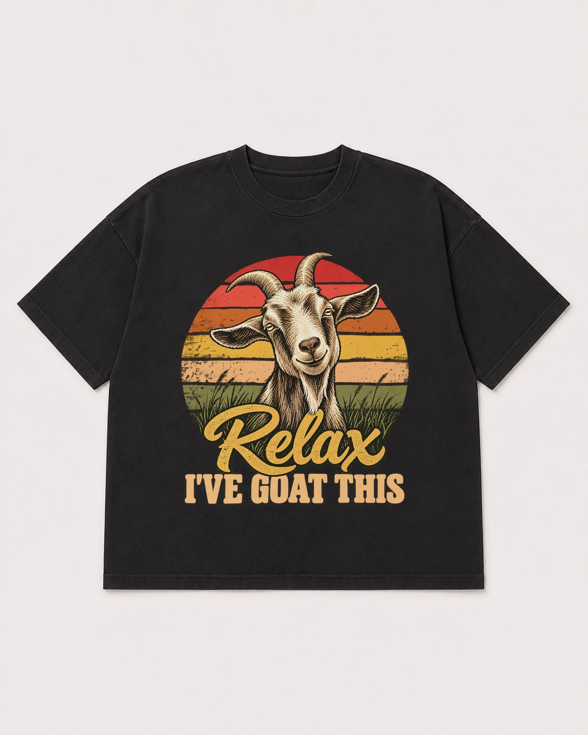 Mockup Boxy Heavyweight Tee Black product