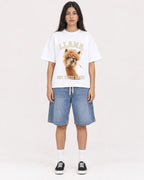 Mockup Boxy Heavyweight Tee White female full-body 46