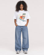 Mockup Boxy Heavyweight Tee White female full-body 05