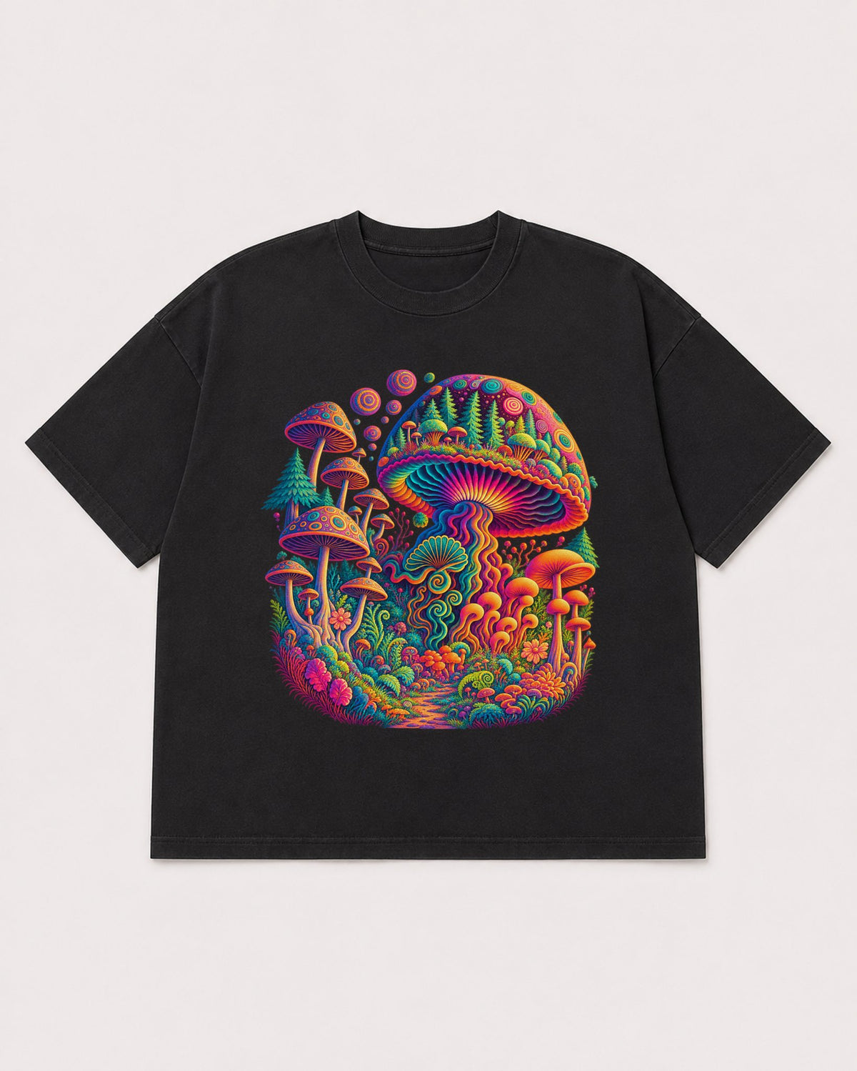 Mockup Boxy Heavyweight Tee Black product