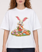Mockup Boxy Heavyweight Tee White female close-up 09
