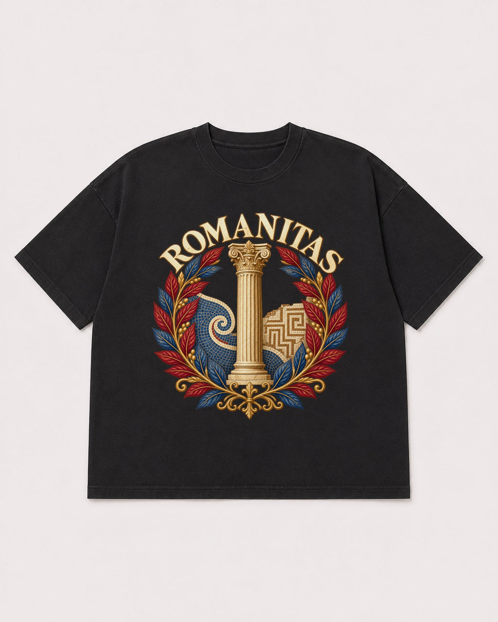 Mockup Boxy Heavyweight Tee Black product