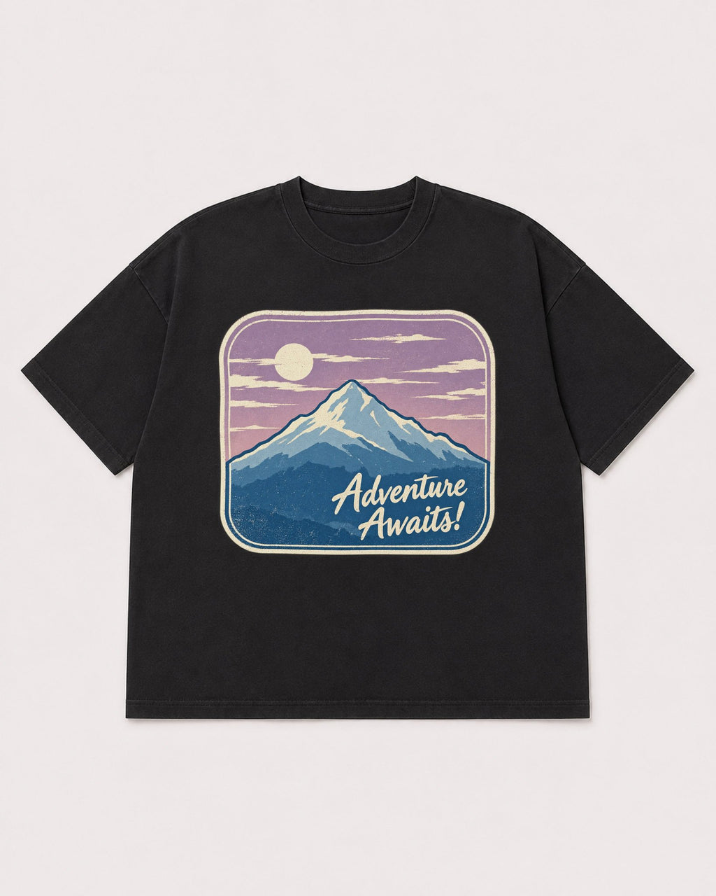 Mockup Boxy Heavyweight Tee Black product