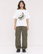 Mockup Boxy Heavyweight Tee White female full-body 02