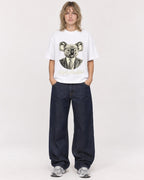 Mockup Boxy Heavyweight Tee White female full-body 19