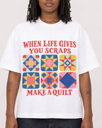 Mockup Boxy Heavyweight Tee White female close-up 24