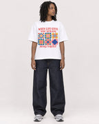Mockup Boxy Heavyweight Tee White female full-body 24
