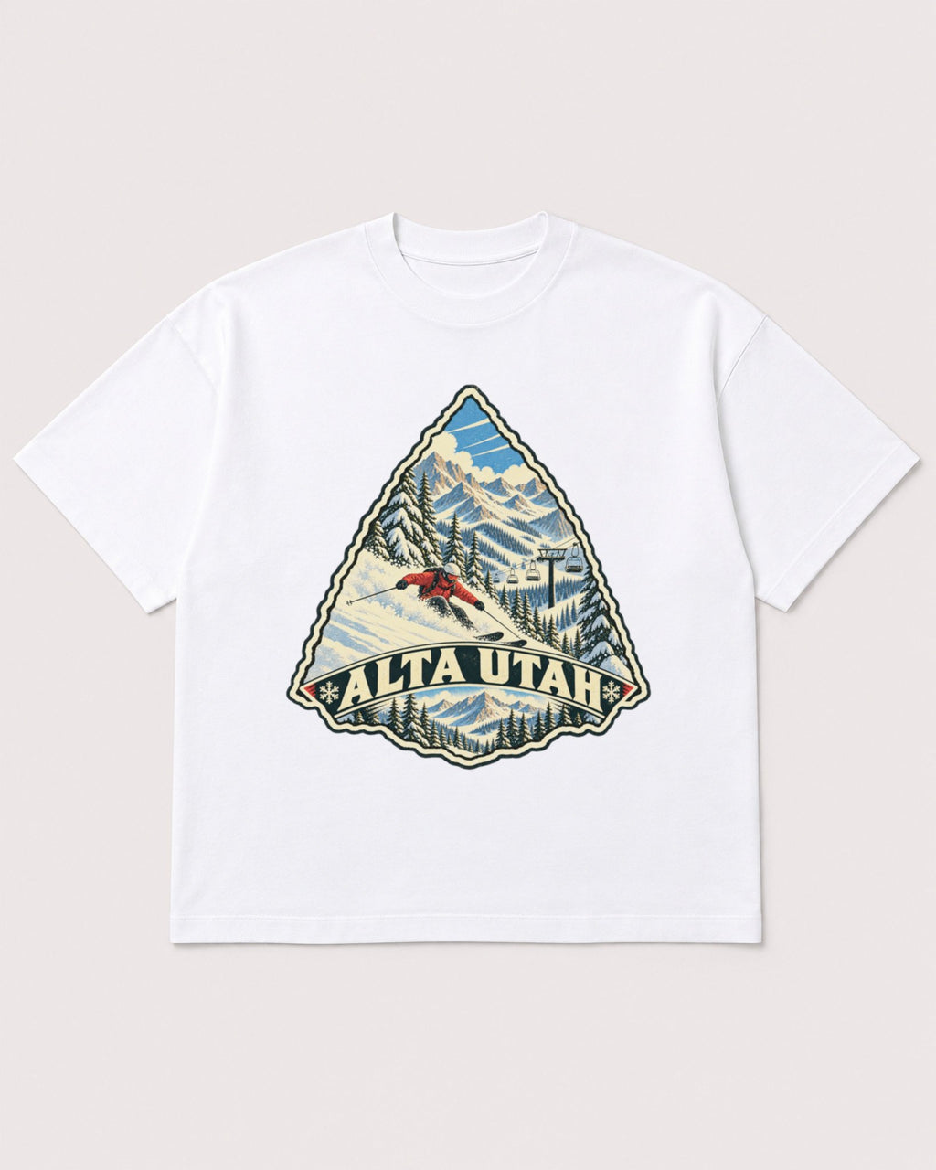 Mockup Boxy Heavyweight Tee White product
