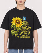 Mockup Boxy Heavyweight Tee Black male close-up 11