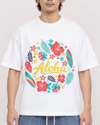 Mockup Boxy Heavyweight Tee White male close-up 03