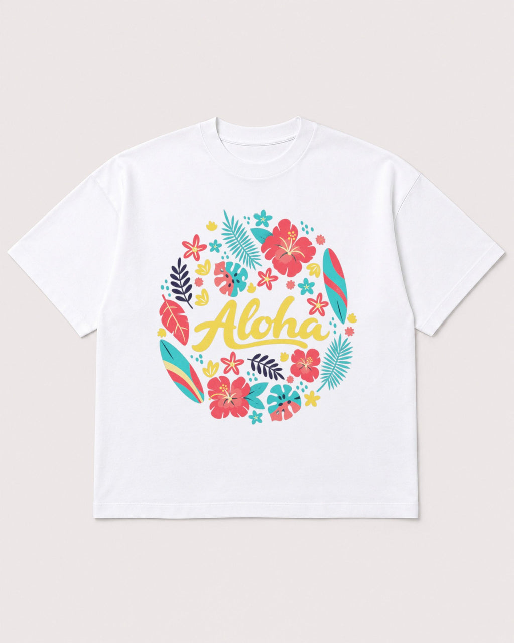 Mockup Boxy Heavyweight Tee White product