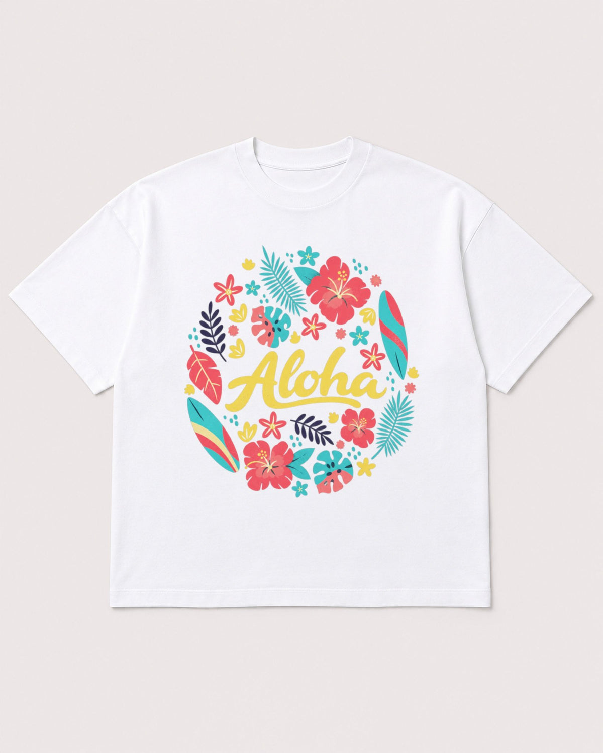 Mockup Boxy Heavyweight Tee White product