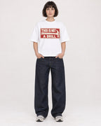 Mockup Boxy Heavyweight Tee White female full-body 39