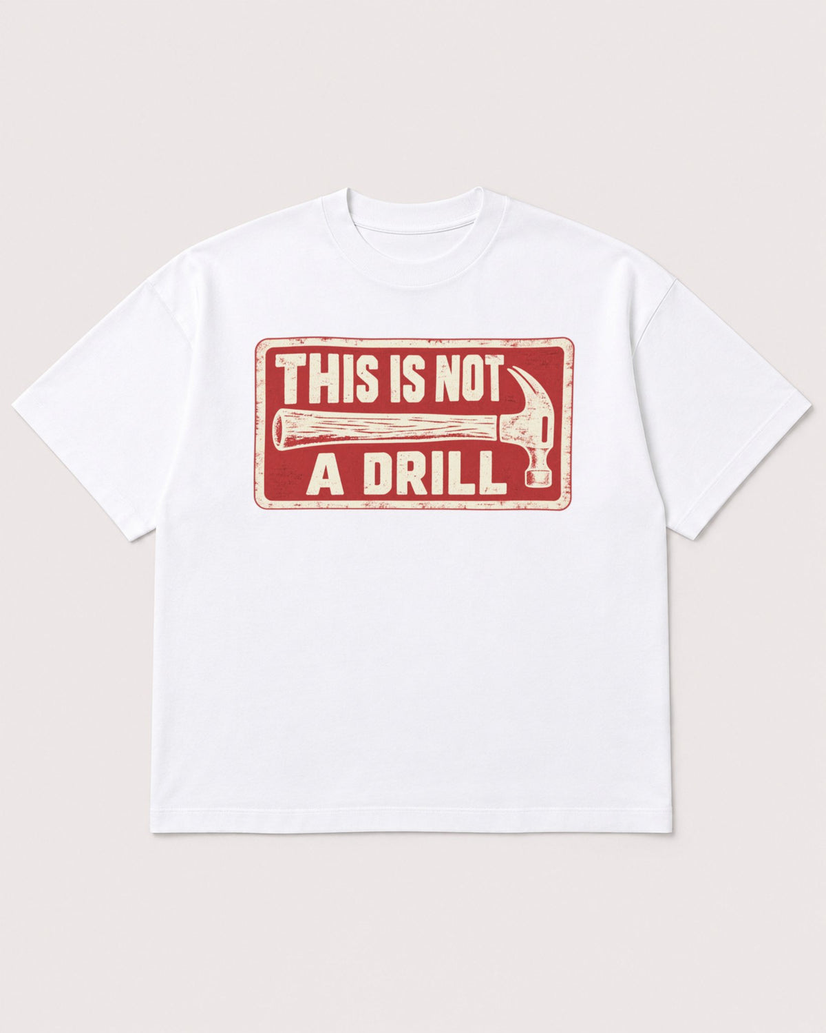 Mockup Boxy Heavyweight Tee White product