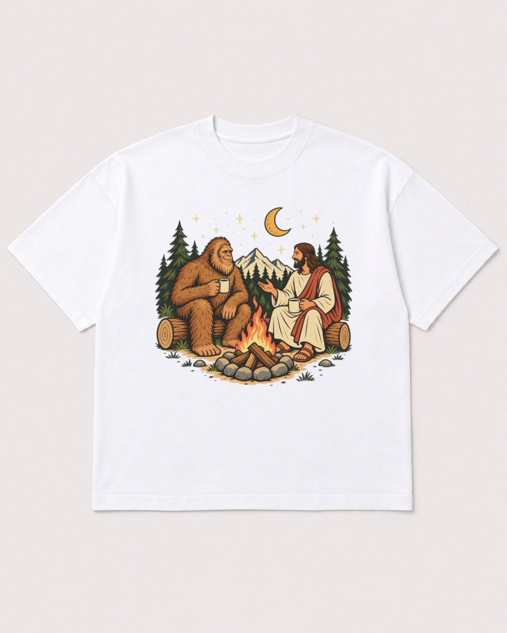 Mockup Boxy Heavyweight Tee White product
