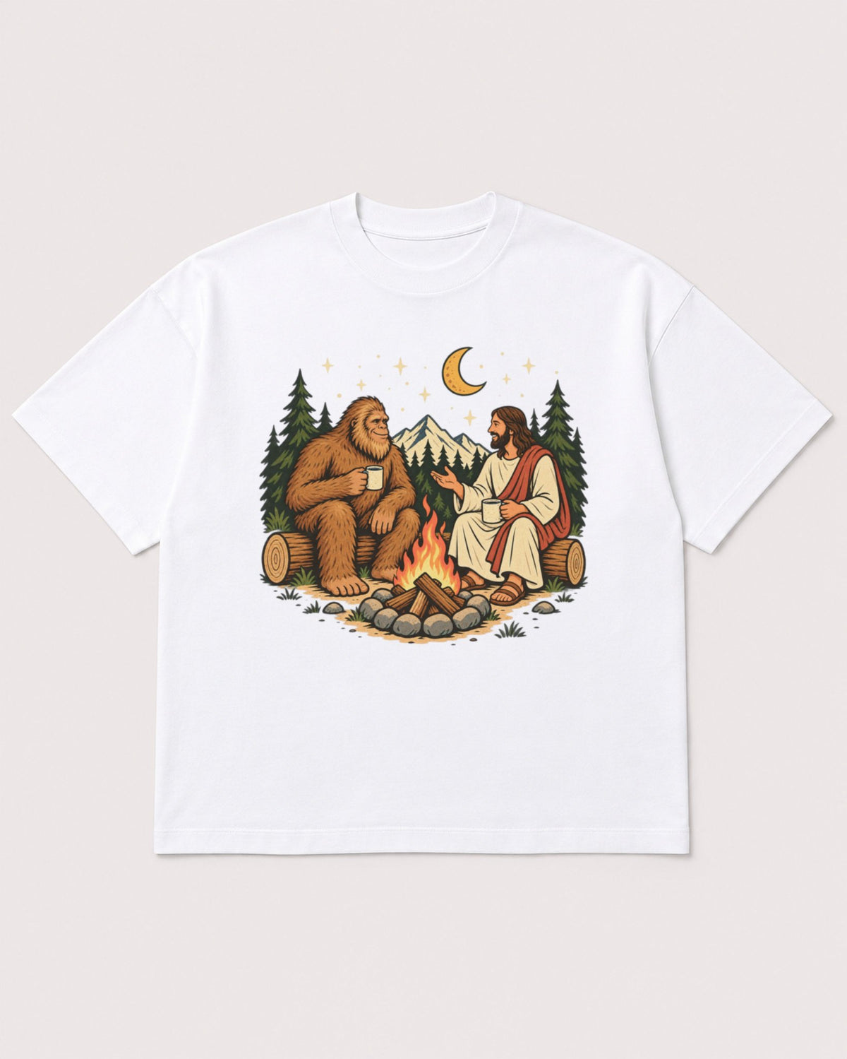 Mockup Boxy Heavyweight Tee White product