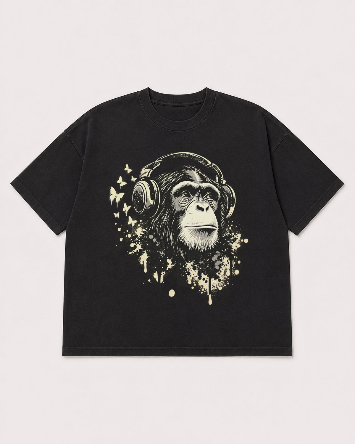 Mockup Boxy Heavyweight Tee Black product
