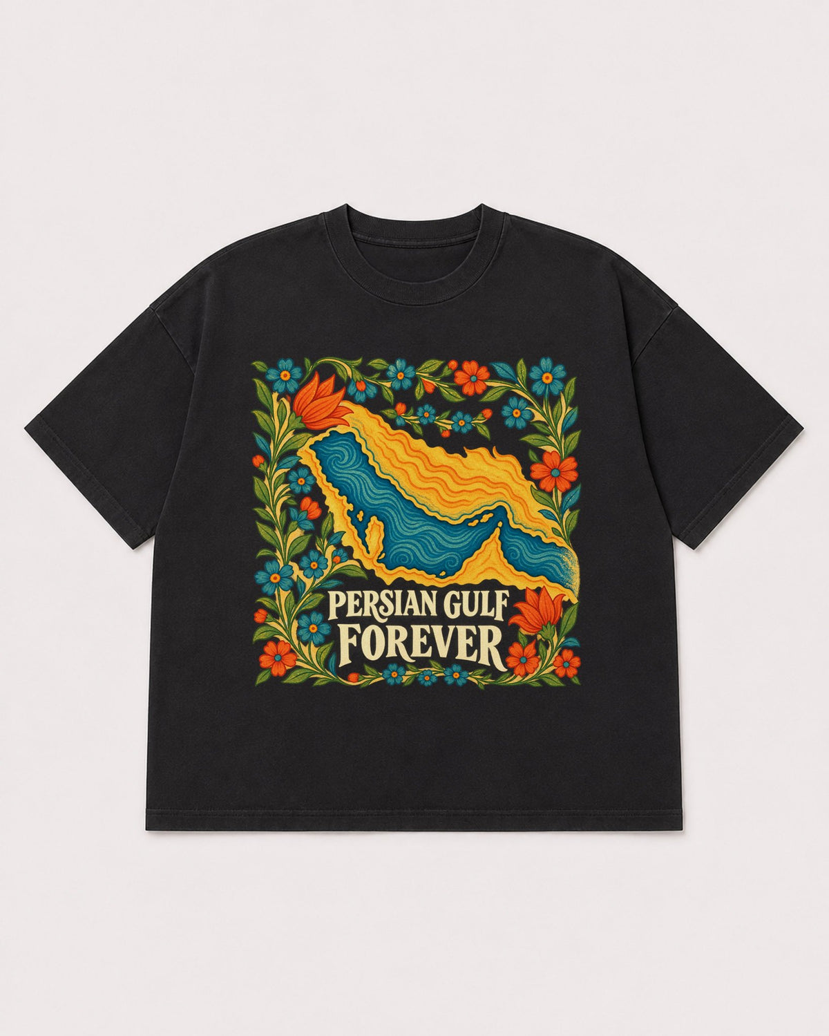 Mockup Boxy Heavyweight Tee Black product