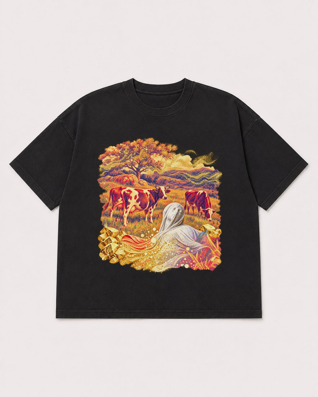 Mockup Boxy Heavyweight Tee Black product