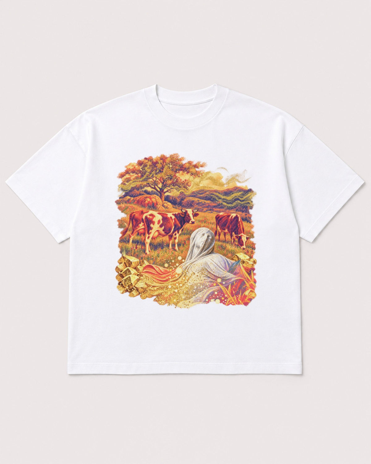 Mockup Boxy Heavyweight Tee White product