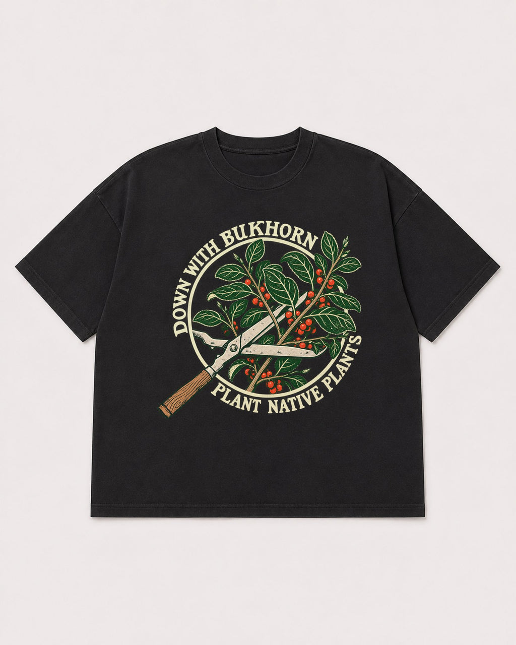 Mockup Boxy Heavyweight Tee Black product