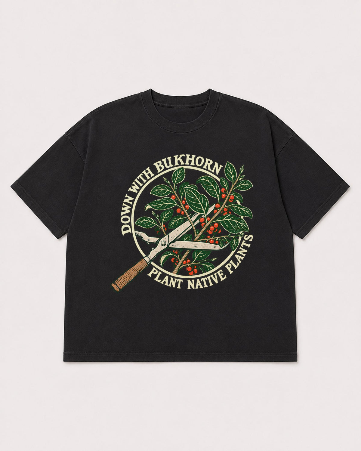 Mockup Boxy Heavyweight Tee Black product