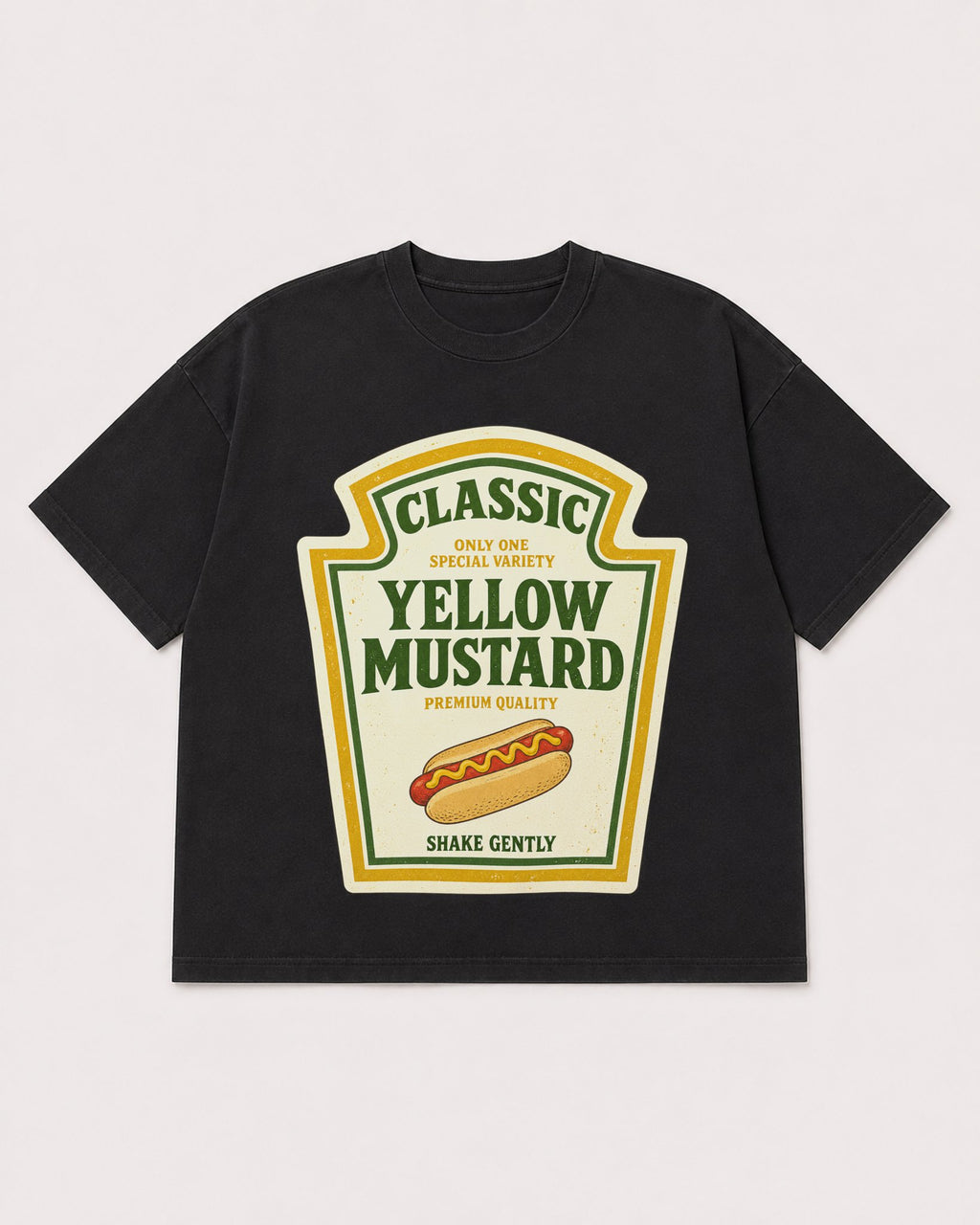 Mockup Boxy Heavyweight Tee Black product