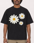 Mockup Boxy Heavyweight Tee Black male close-up 04
