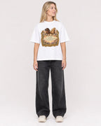 Mockup Boxy Heavyweight Tee White female full-body 08