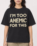 Mockup Boxy Heavyweight Tee Black female close-up 02