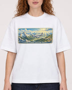 Mockup Boxy Heavyweight Tee White female close-up 09