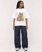 Mockup Boxy Heavyweight Tee White female full-body 04