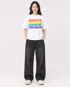 Mockup Boxy Heavyweight Tee White female full-body 03