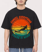 Mockup Boxy Heavyweight Tee Black male close-up 03