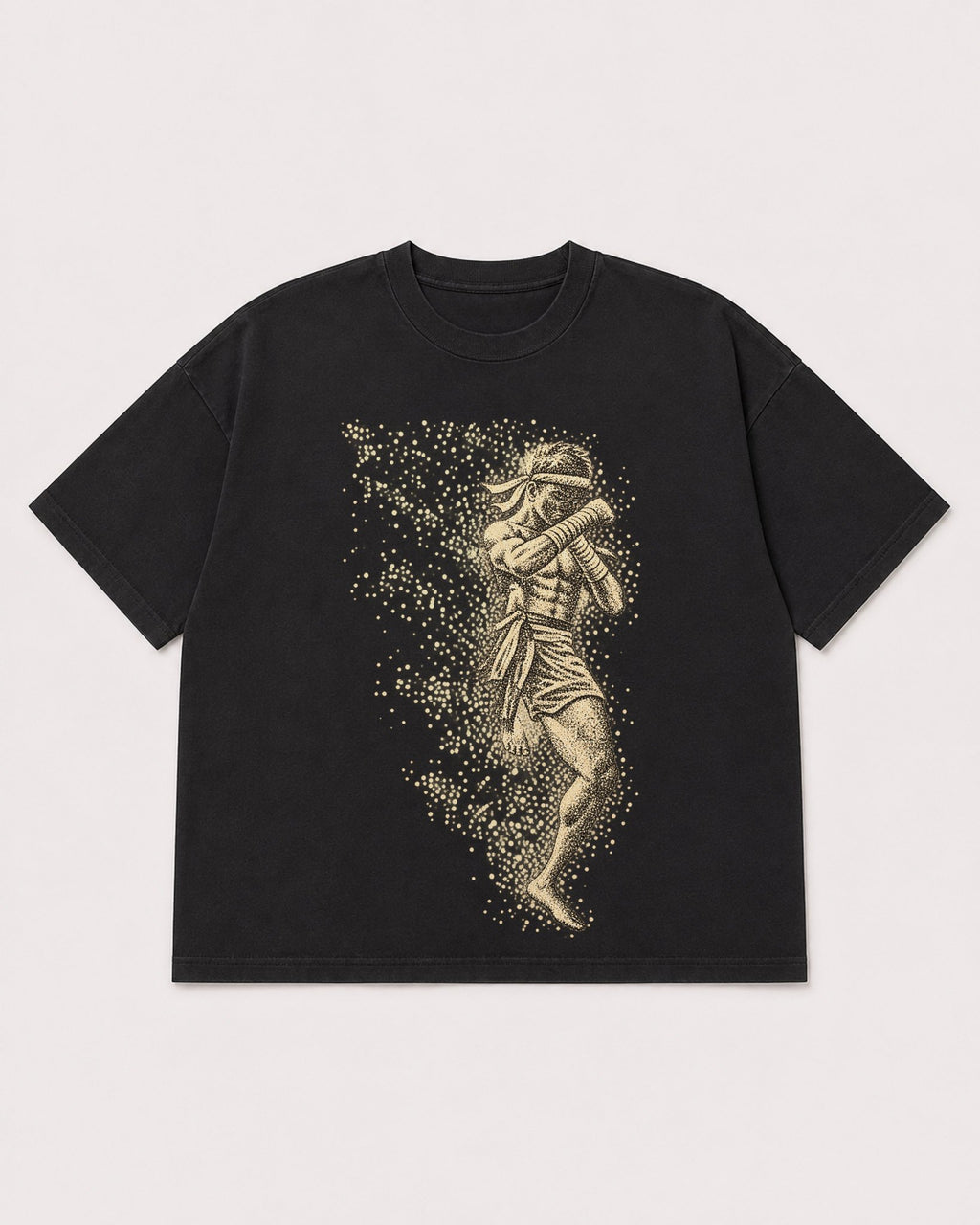 Mockup Boxy Heavyweight Tee Black product
