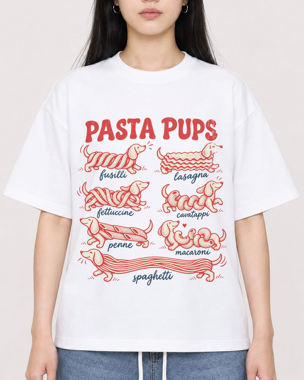 Mockup Boxy Heavyweight Tee White female close-up 01