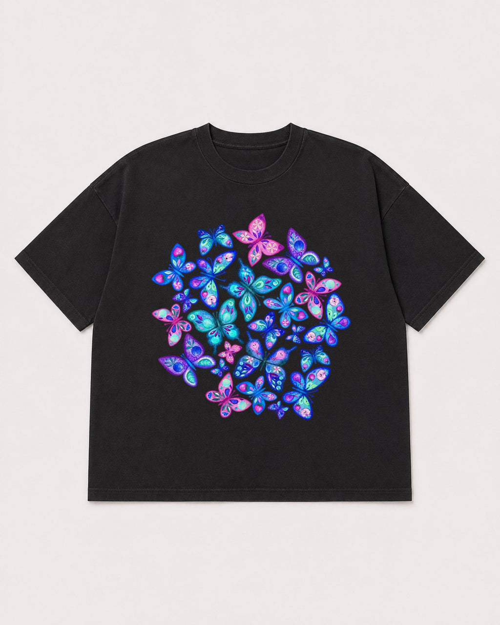 Mockup Boxy Heavyweight Tee Black product