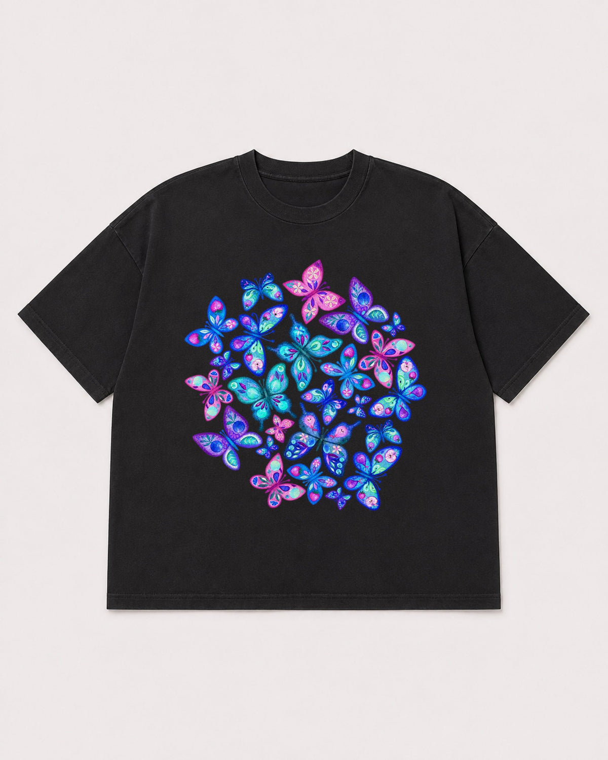 Mockup Boxy Heavyweight Tee Black product
