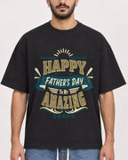 Mockup Boxy Heavyweight Tee Black male close-up 07