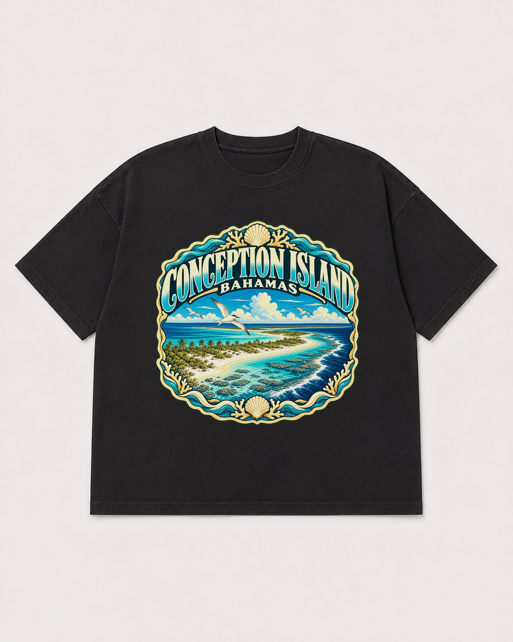 Mockup Boxy Heavyweight Tee Black product