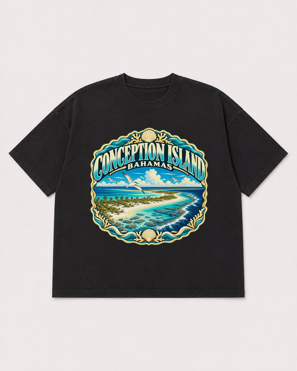 Mockup Boxy Heavyweight Tee Black product