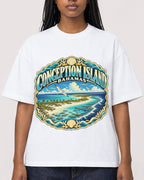 Mockup Boxy Heavyweight Tee White female close-up 04