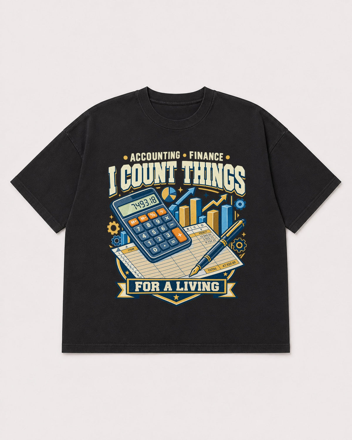 Mockup Boxy Heavyweight Tee Black product