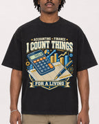 Mockup Boxy Heavyweight Tee Black male close-up 04