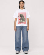 Mockup Boxy Heavyweight Tee White female full-body 50