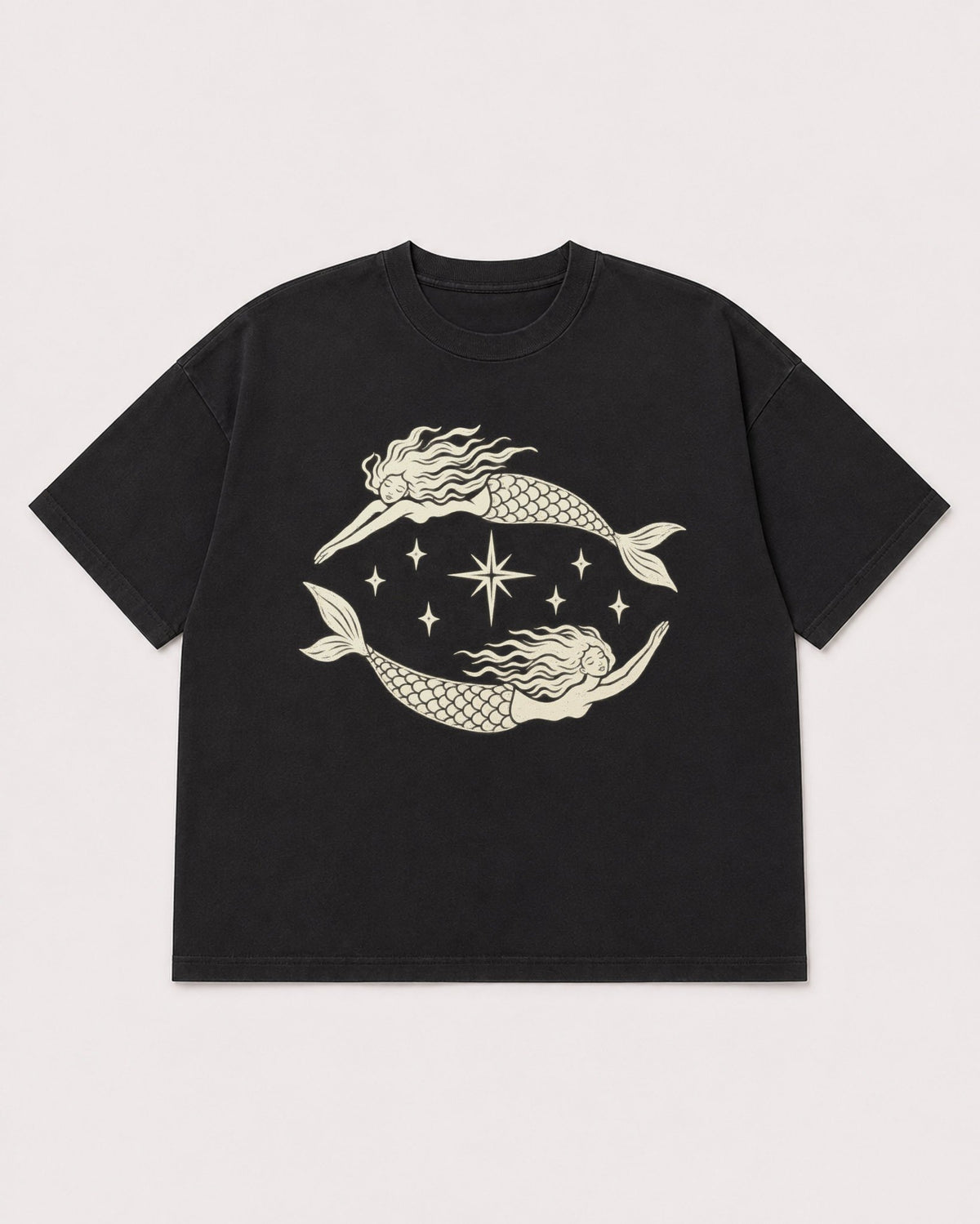 Mockup Boxy Heavyweight Tee Black product