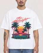 Mockup Boxy Heavyweight Tee White male close-up 12