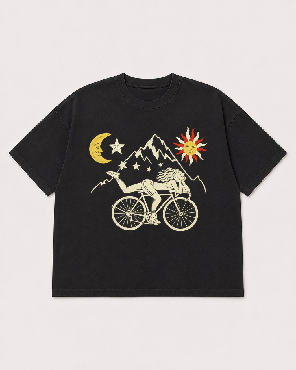 Mockup Boxy Heavyweight Tee Black product