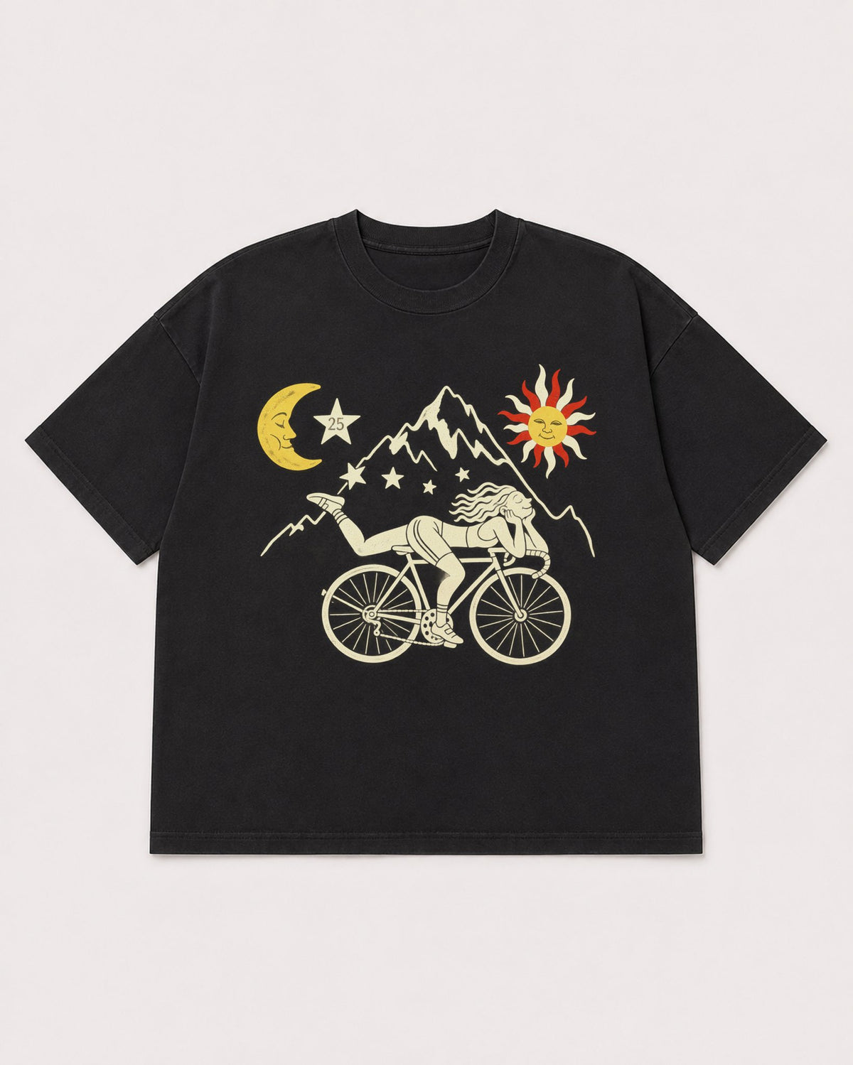 Mockup Boxy Heavyweight Tee Black product