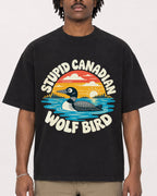 Mockup Boxy Heavyweight Tee Black male close-up 04